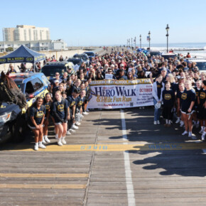 A scene from from the 13th Annual HERO Walk, on the Ocean City Boardwalk, Sunday, October 20, 2024. Proceeds from the event benefit the HERO Campaign, whose mission is to prevent drunk driving by making the use of designated drivers as automatic as wearing a seatbelt.