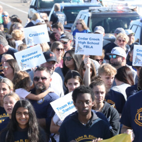 A scene from from the 13th Annual HERO Walk, on the Ocean City Boardwalk, Sunday, October 20, 2024. Proceeds from the event benefit the HERO Campaign, whose mission is to prevent drunk driving by making the use of designated drivers as automatic as wearing a seatbelt.