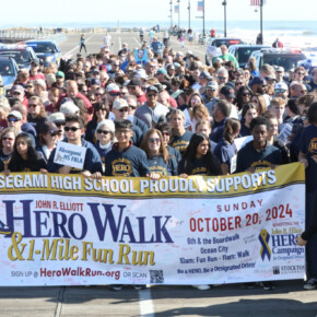 A scene from from the 13th Annual HERO Walk, on the Ocean City Boardwalk, Sunday, October 20, 2024. Proceeds from the event benefit the HERO Campaign, whose mission is to prevent drunk driving by making the use of designated drivers as automatic as wearing a seatbelt.