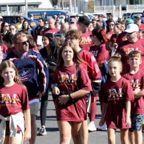 A scene from from the 13th Annual HERO Walk, on the Ocean City Boardwalk, Sunday, October 20, 2024. Proceeds from the event benefit the HERO Campaign, whose mission is to prevent drunk driving by making the use of designated drivers as automatic as wearing a seatbelt.